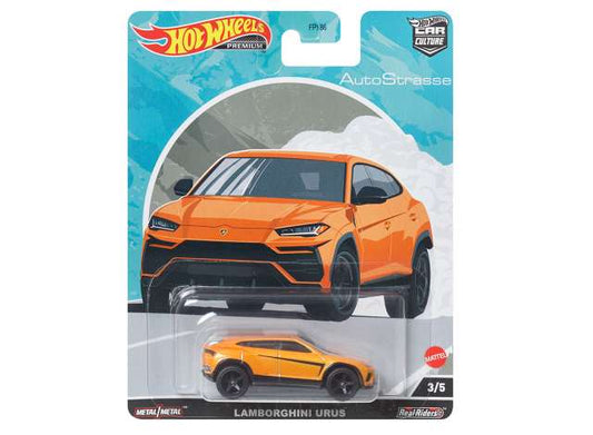 Hotwheels Autostrasse 1/64 - Lamborghini Urus Oranje 3/5